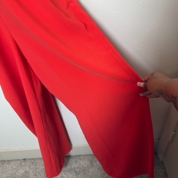 Sergio Hudson Women Jumpsuit XL One Shoulder‎ Cocktail Party Event Wide Leg Zip - Picture 6 of 11